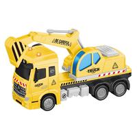 1:46 Scale 2019 New Popular Pull Back Alloy Engineering Truck Toys Battery operated Die Cast Model Truck